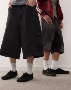 Vans Authentic Trainers In Triple Black For Unisex Black/black