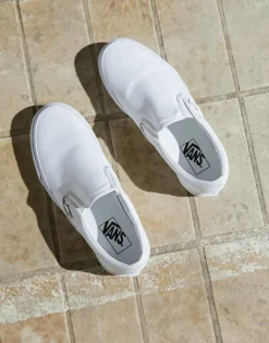 Vans Classic Slip-On Plimsolls In White For Unisex -Kidivita Store 202636069 1 white 1