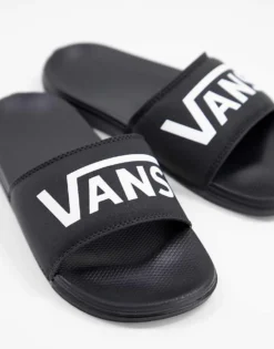 Vans La Costa Sliders In Black For Men