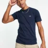 Vans Left Chest Logo T-shirt In Navy For Men