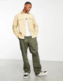 Vans Williams Utility Shirt In Taupe For Men White -Kidivita Store 203225971 4