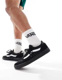 Vans Cruze Trainers In Black With White Side Stripe For Unisex (staple) Black/black -Kidivita Store 204427090 5