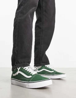 Vans Old Skool Trainers In Green For Men -Kidivita Store 204427712 3