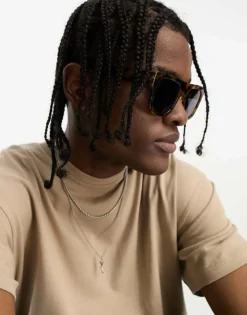 Vans Squared Off Sunglasses In Tortoiseshell For Unisex Brown -Kidivita Store 204451131 4