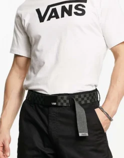 Vans Deppster 2 Web Belt In Black Checkerboard For Unisex