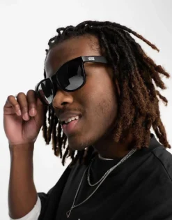 Vans Spicoli 4 Sunglasses In Matte Black And Silver For Men -Kidivita Store 204487649 4