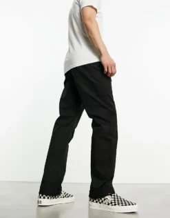 Vans Authentic Relaxed Fit Chinos In Black For Men -Kidivita Store 204487660 2