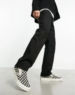 Vans Authentic Relaxed Fit Chinos In Black For Men -Kidivita Store 204487660 4