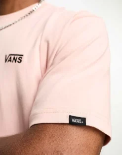 Vans Left Chest Logo T-shirt In Pink For Men Light Pink -Kidivita Store 204493255 4