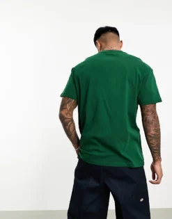 Vans Central Logo Oversize T-shirt In Green For Men Mid Green -Kidivita Store 204493335 3