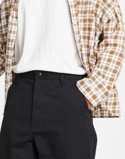 Vans Authentic Baggy Chino Trousers In Black For Men -Kidivita Store 204716426 3