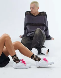 Vans Knu Skool Chunky Trainers In Triple White Leather For Unisex -Kidivita Store 205048132 1 white 1