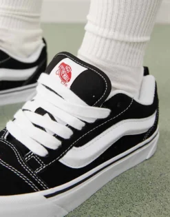 Vans Knu Skool Chunky Trainers In Black And White For Unisex Black/true White -Kidivita Store 205048649 5