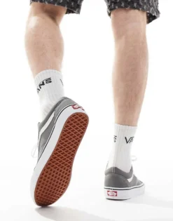 Vans Old Skool Trainers In Pewter Grey For Men Charcoal -Kidivita Store 205049010 3