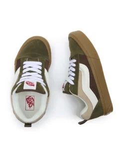 Vans Knu Skool Trainers In Green Multi For Men Olive/multi -Kidivita Store 205049049 3
