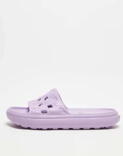 Vans Slide On VR3 Cush Sliders In Light Purple For Unisex