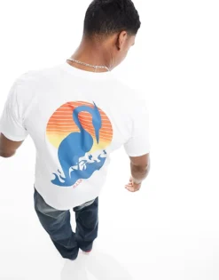 Vans Angry Crane T-shirt With Back Print In White For Men -Kidivita Store 205081340 1 white 1