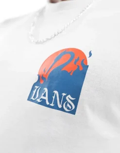 Vans Angry Crane T-shirt With Back Print In White For Men -Kidivita Store 205081340 3