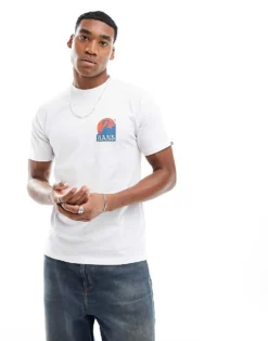 Vans Angry Crane T-shirt With Back Print In White For Men -Kidivita Store 205081340 4