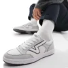 Vans Lowland Sneakers In White And Grey For Men