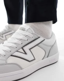 Vans Lowland Sneakers In White And Grey For Men -Kidivita Store 205116937 4