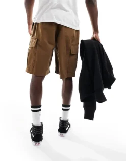 Vans Loose Cargo Shorts In Brown For Men -Kidivita Store 205214647 3