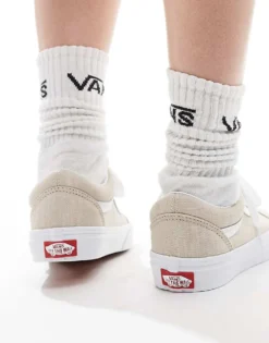 Vans Old Skool Summer Linen Trainers In Beige For Unisex Neutral -Kidivita Store 205379405 3
