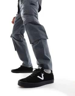 Vans Sport Low Trainers In Black And White For Unisex Black/black