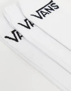 Vans Classic 3 Pack Socks In White For Unisex -Kidivita Store 205840112 3
