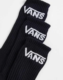 Vans Classic 3-pack Socks In Black For Unisex -Kidivita Store 205987685 4