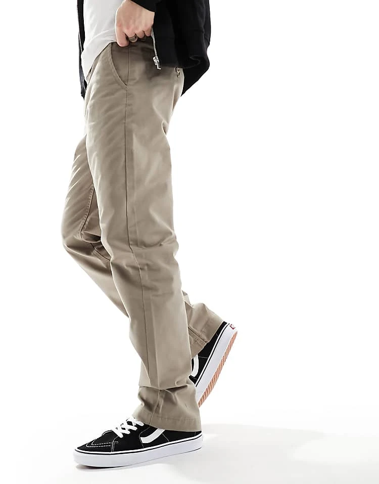 Vans Authentic Relaxed Loose Fit Chino Trousers In Taupe For Men Desert Taupe 4 Vans Authentic Relaxed Loose Fit Chino Trousers In Taupe For Men Desert Taupe - Image 4
