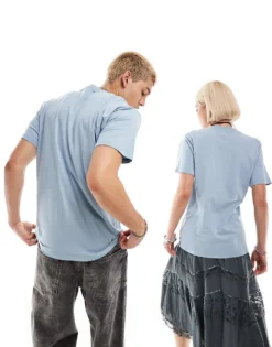 Vans Left Chest Logo T-shirt In Dusty Blue For Unisex -Kidivita Store 206076956 3