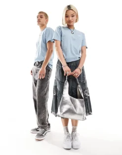 Vans Left Chest Logo T-shirt In Dusty Blue For Unisex -Kidivita Store 206076956 4