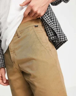Vans Authentic Relaxed Chino Shorts In Tan For Men Dirt -Kidivita Store 206077107 3