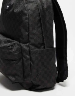 Vans Old Skool Check Backpack In Black And Dark Grey For Unisex Black-charcoal -Kidivita Store 206077196 4