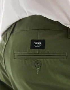 Vans Authentic Relaxed Chino Shorts In Khaki For Men Olivine -Kidivita Store 206077298 3