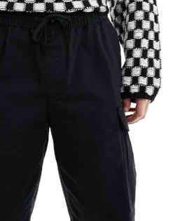 Vans Range Cargo Loose Shorts In Black For Men -Kidivita Store 206077409 3