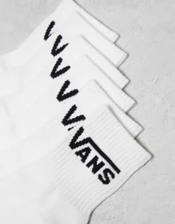 Vans 3 Pack Classic Half Crew Socks In White For Unisex -Kidivita Store 206077662 3