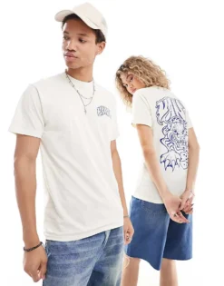 Vans Prowler Back Print T-shirt In Off White For Unisex Marshmallow -Kidivita Store 206077665 1 marshmallow 1