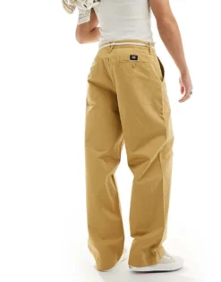 Vans Authentic Baggy Chino Trousers In Light Tan For Men Antelope -Kidivita Store 206077680 4