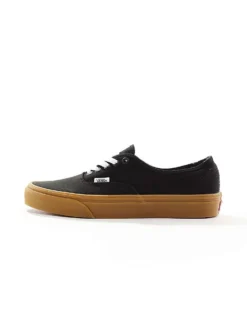 Vans Authentic Trainers In Black With Gum Sole For Unisex -Kidivita Store 206119728 5