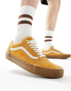 Kidivita Store 22 Vans Old Skool Trainers In Brown Suede For Men