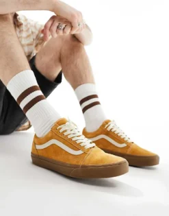 Vans Old Skool Trainers In Brown Suede For Men -Kidivita Store 206119848 3