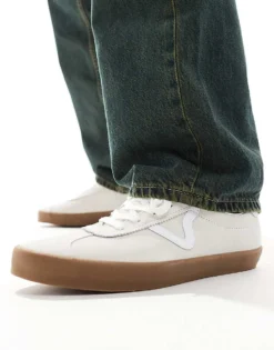 Vans Sport Low Gum Sole Trainers In Off White For Unisex Marshmallow/white -Kidivita Store 206120441 5