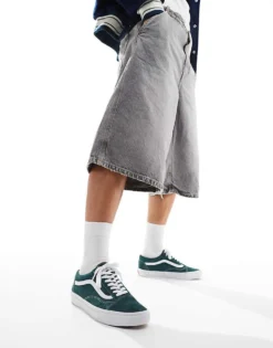 Vans Old Skool Trainers In Deep Blue And White For Unisex (pig Suede) Darkest Spruc -Kidivita Store 206120765 1 pigsuededarkestspruc 1