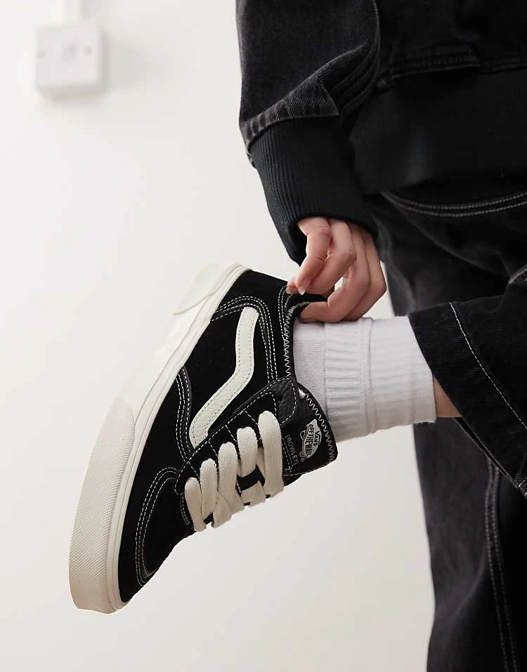 Vans Rowley Classic Trainers In Black And White For Unisex Black/marshmallow 2 Vans Rowley Classic Trainers In Black And White For Unisex Black/marshmallow - Image 2