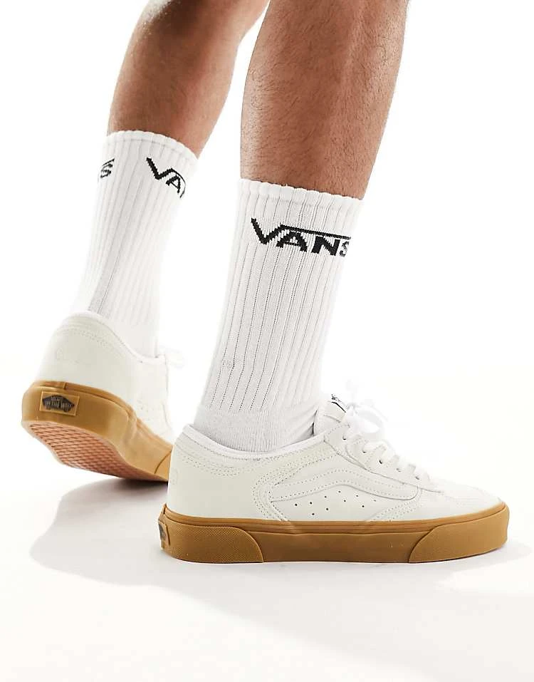 Vans Rowley Classic Gum Sole Trainers In Off White For Men Marshmallow/white 2 Vans Rowley Classic Gum Sole Trainers In Off White For Men Marshmallow/white - Image 2