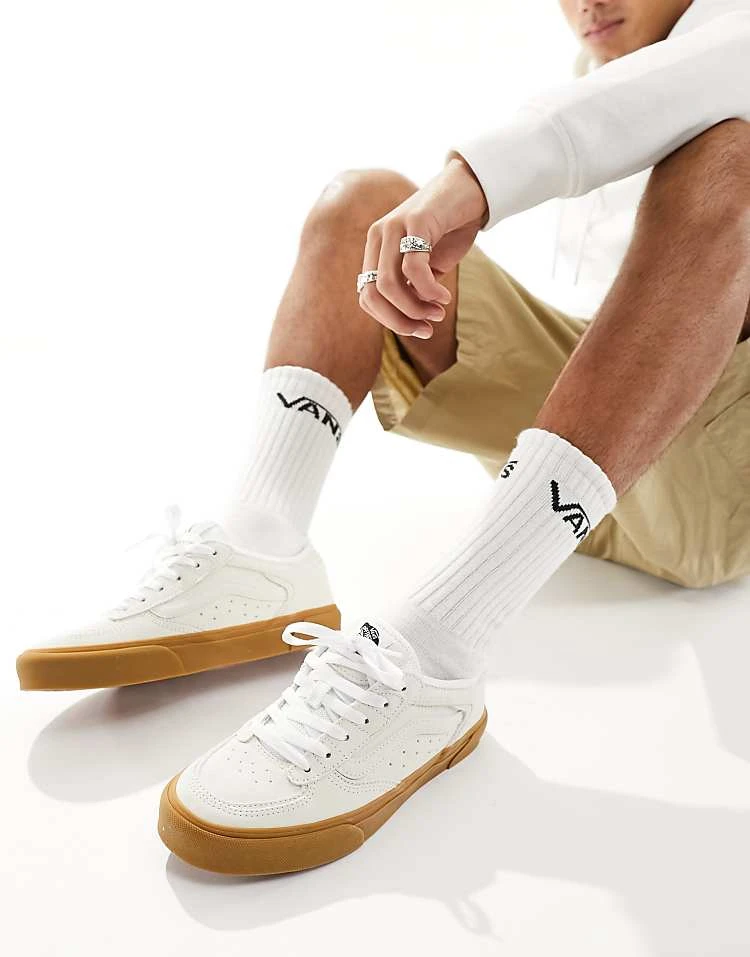 Vans Rowley Classic Gum Sole Trainers In Off White For Men Marshmallow/white 3 Vans Rowley Classic Gum Sole Trainers In Off White For Men Marshmallow/white - Image 3