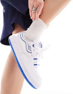 Vans Speed Trainers In White And Blue For Unisex -Kidivita Store 206121044 4