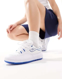 Vans Speed Trainers In White And Blue For Unisex -Kidivita Store 206121044 5